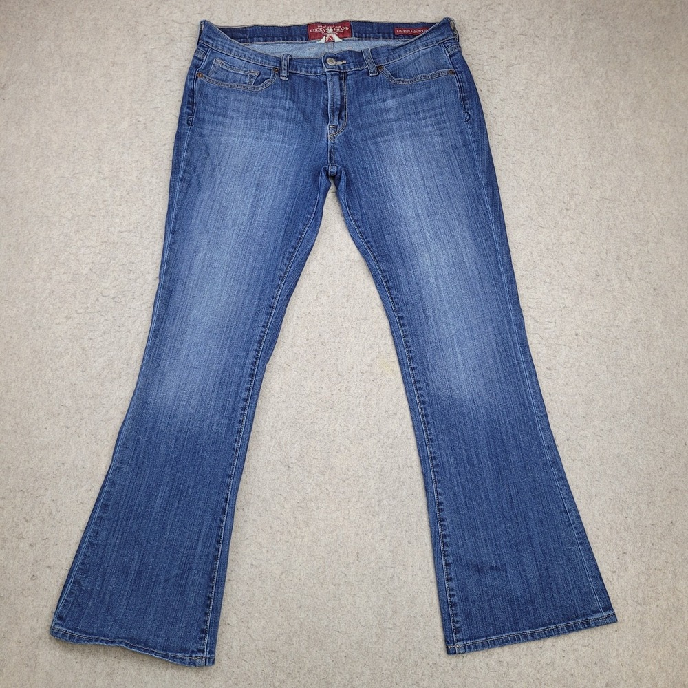 Lucky Brand Women's Medium Blue Cropped Flare Jeans